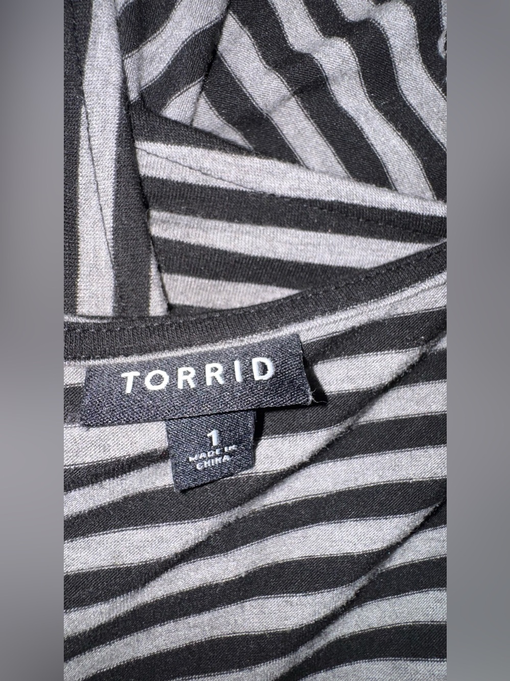 Torrid ,Striped Maxi Dress, Women’s Size 1 - Picture 5 of 5